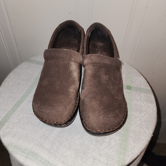 BOC Born Concepts Clogs Brown gold dust Leather Nurse Comfort Shoes 8 - Picture 4 of 8